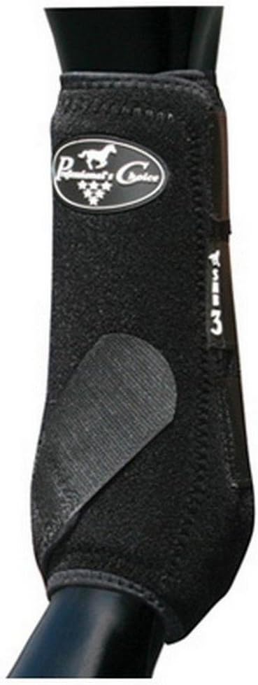 Professional's Choice SMB-3 Sports Medicine Boot | 360 Degrees of Impact Protection | Support for The Suspensory System | Sold in Pairs | Large Black
