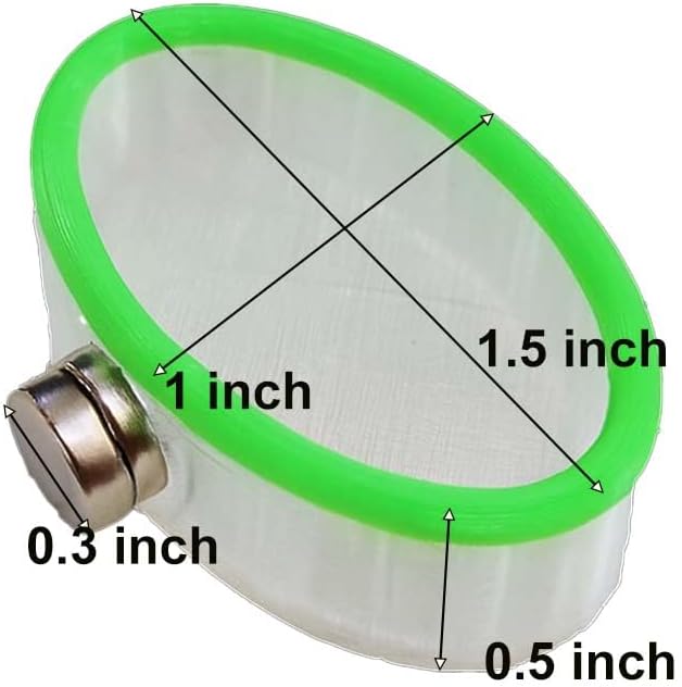 Jumping Spider Enclosure Accessories 4Pcs Magnetic Jumping Spider Feeding Dish Set, Reptile Feeding Tongs or Water Bowl Transparent PETG Material with Green Edge