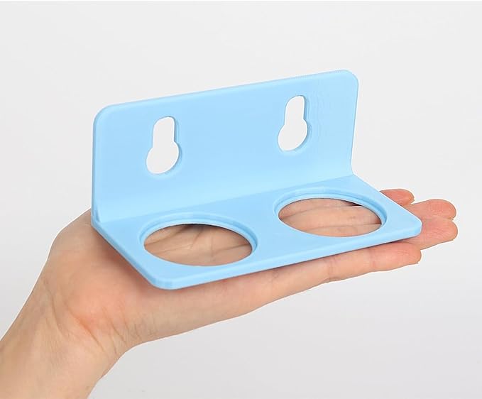 Crested Gecko Feeding Ledge with 10PCS Gecko Food Water Dish - Blue