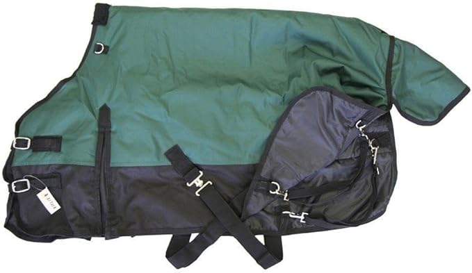 AJ Tack 1200D Waterproof Winter Pony Blanket - 300g Heavyweight Turnout with Fleece Collar, Shoulder Gussets & Tail Flap - Camouflage 60"