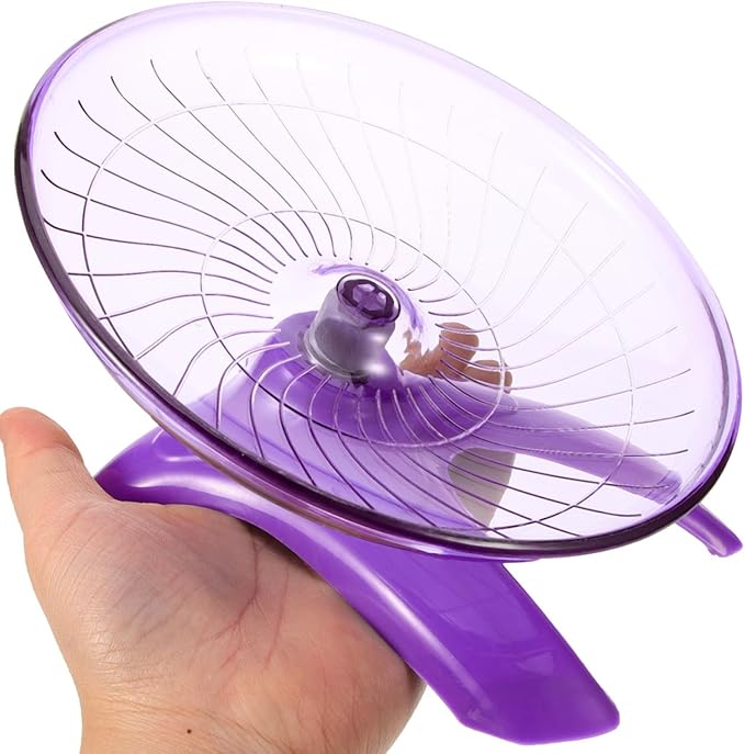 POPETPOP Silent Hamster Running Wheel 7 Inch Exercise Toy for Hamsters Gerbils Mice Hedgehogs Squirrels Quiet Fitness Wheel for Small Pets