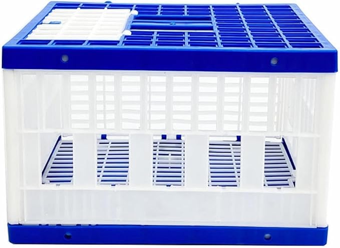 Foldable Pigeon Cage Nest Box Accessories Lightweight Training Competition Bird Travel Carrier Cage for Outdoor Indoor Garage, L