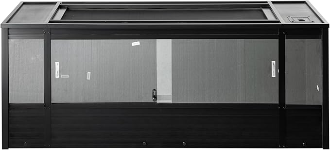 New Age Pet ECOFLEX X-Large Reptile Enclosure with Matching Cabinet Stand Set in Black