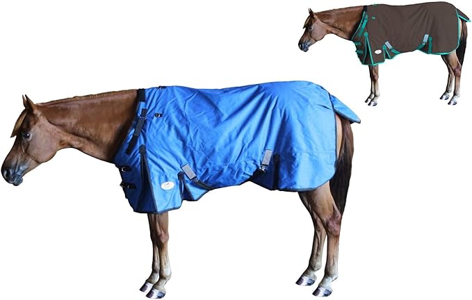 Derby Originals Nordic Tough 1200D Ripstop Waterproof Reflective Winter Horse Turnout Blanket 300g Heavy Weight, Royal Blue, 78"