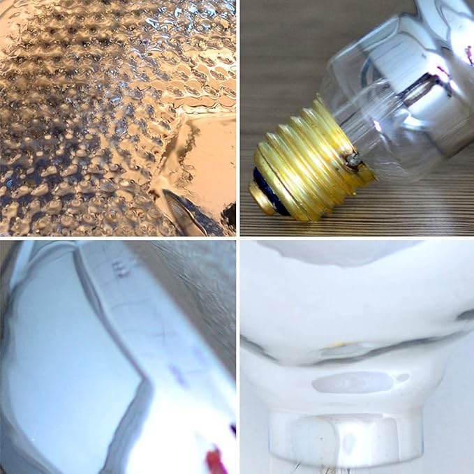 2 Pack Heat Lamp Clear Infrared Bulbs PAR38/250 Watts Glass Lamp Bulb for Food Service, Brooder Bulb, Chicks, Pet, Bathroom, Light Therapy Use E26 Base, Flood Light Heat Lamp Bulb