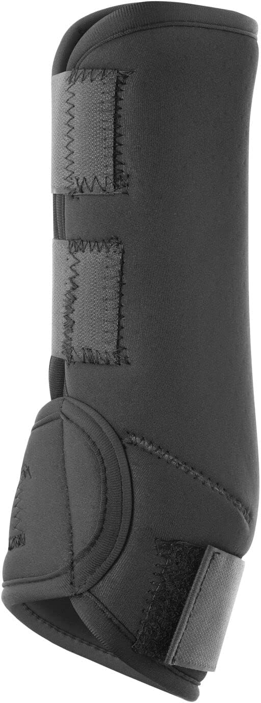 HORZE Brushing Splint Boots for Horses (Pair) - Durable Neoprene, Secure Closure, Lightweight - Black - M