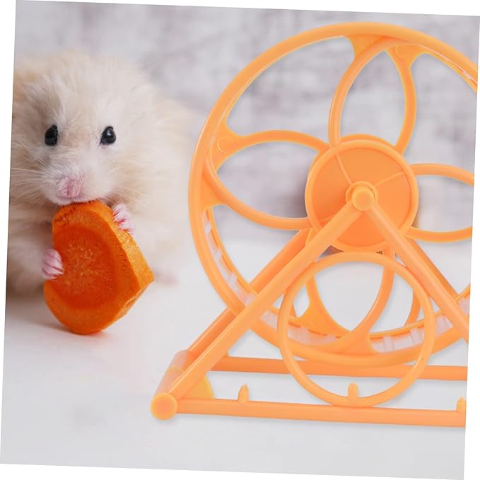 BESTonZON Silent Hamster Wheel for Small Pets Running Wheel for Hamsters Squirrels Hedgehogs Comfortable Exercise Entertainment for Gerbils Mice More