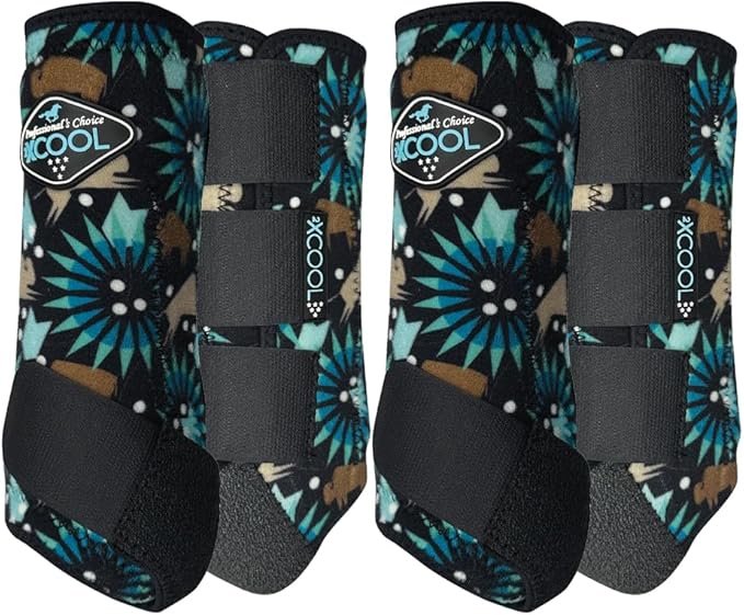 Professional's Choice 2XCOOL Sports Medicine Horse Boots | Protective & Breathable Design for Ultimate Comfort, Durability & Cooling in Active Horses | 2 Pack