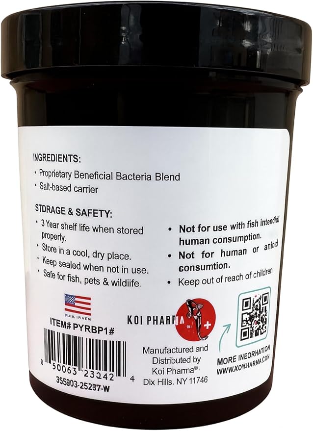 Koi Pharma® Pure Year-Round Bacteria Pro – All-Season Beneficial Pond Bacteria for Clear Water, Sludge Control & Healthy Koi and Goldfish (1 Pound)