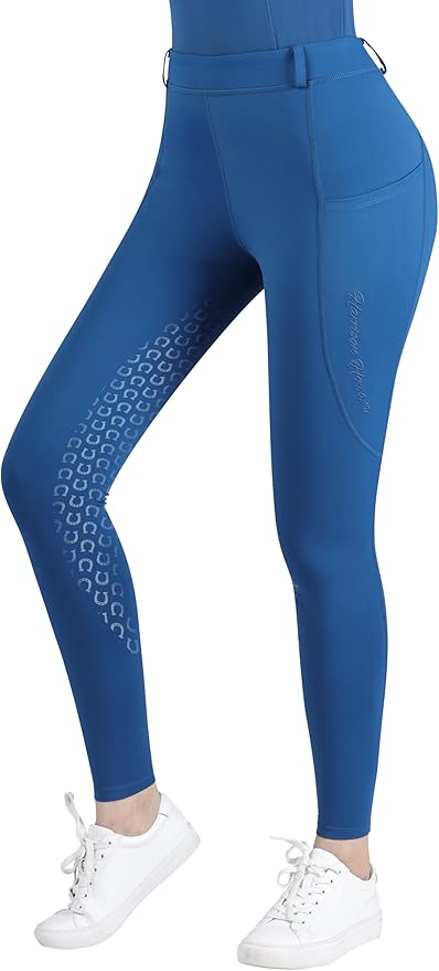 Harrison Howard Women's Horse Riding Pants Double Pocket Silicone Full-Seat Breeches Equestrian Breeches