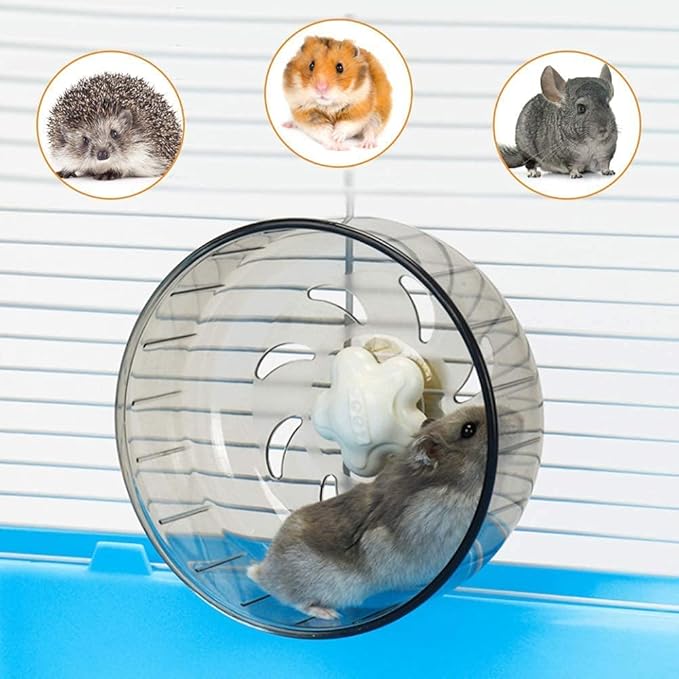 Mini Silent Exercise Wheels for Hamsters Less Than 4 inches 10 cm in Length Toys Hamster Ball Small Pet Running Toy Ball Gerbils Mice Rat Guinea Pig Hamster Cage Accessories