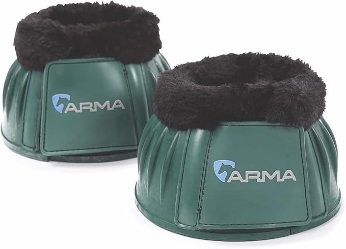 Shires ARMA Fleece Trim Bell Boot (Grey, Full)