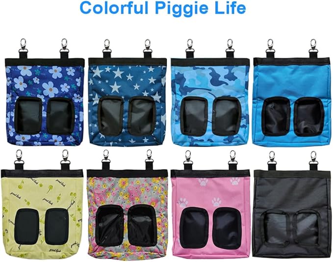 Guinea Pig Hay Feeder, Hanging Rabbit Hay Feeder Bag for Guinea Pigs Bunnies Chinchillas. Pinkbones