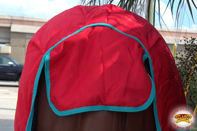 HILASON 1200D Waterproof Winter Horse Blanket Neck Cover Belly Wrap | Turnout Blankets for Horses