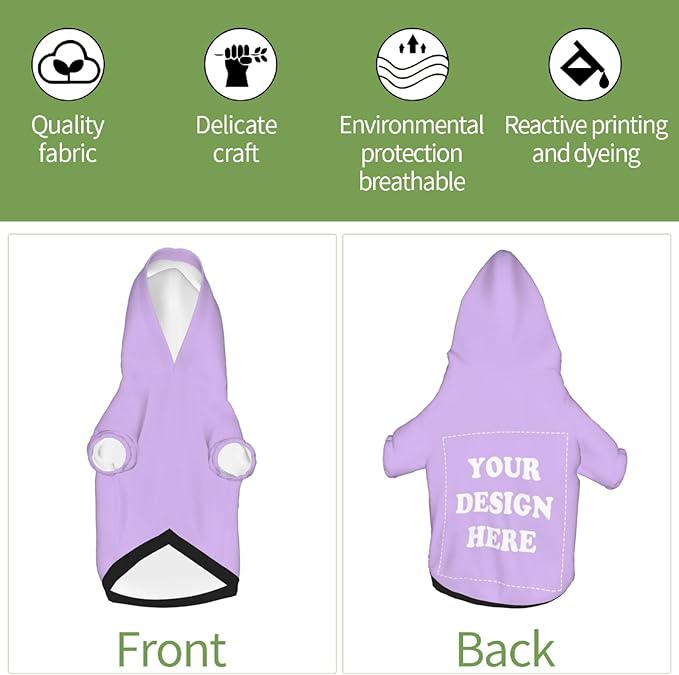 Dog Costume, Custom Dog Hoodie, Dog Name Costume Holiday Pet Pajamas Outfit, Personalized Pet Coat Costumes for Small Medium Large Dogs and Cats for Winter, TaroMilk, S