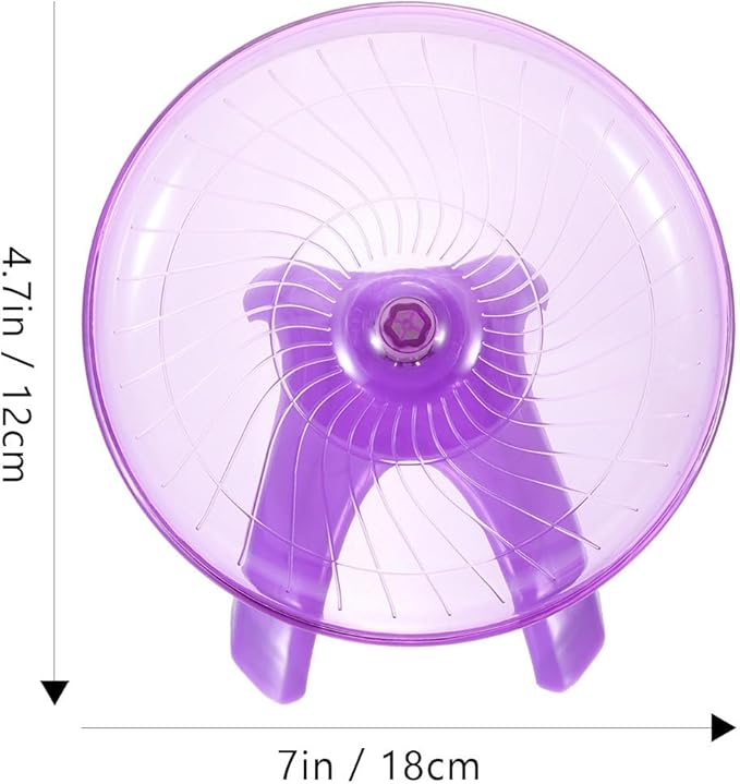 POPETPOP Hamster Running Wheel Rat Flying Saucer Toy Silent Hedgehog Wheel Hamster Wheels Guinea Pigs Running Wheel Mouse Spinner Wheel Chinchilla Dog Sports to Rotate Disc Wheel Plastic