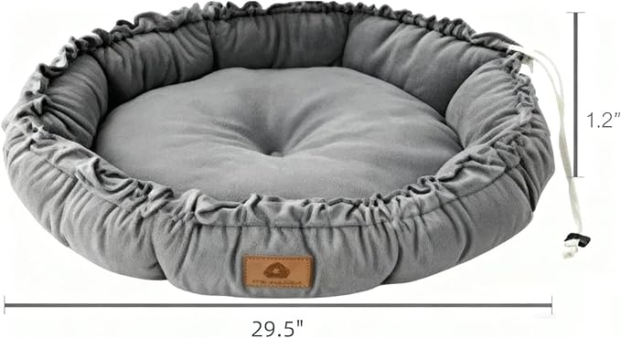 AYONS Pet Pad for Cats & Small Dogs - Deep Gray & Dark Green, S/M/L Sizes, Soft Comfortable Sleeping Cushion, Non-Slip Bottom Rest Bed, Washable Indoor Cuddle Mat