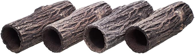 Plecoceramics Pleco Cave Natural Breeding Ceramic Decorations Fish Tank Aquarium Small Size (4 pcs)