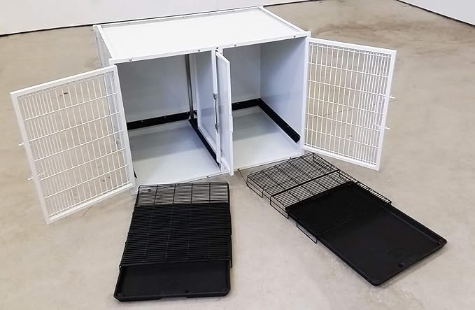 43" W x 32" H x 26" D Large Powdercoated Cage Bank