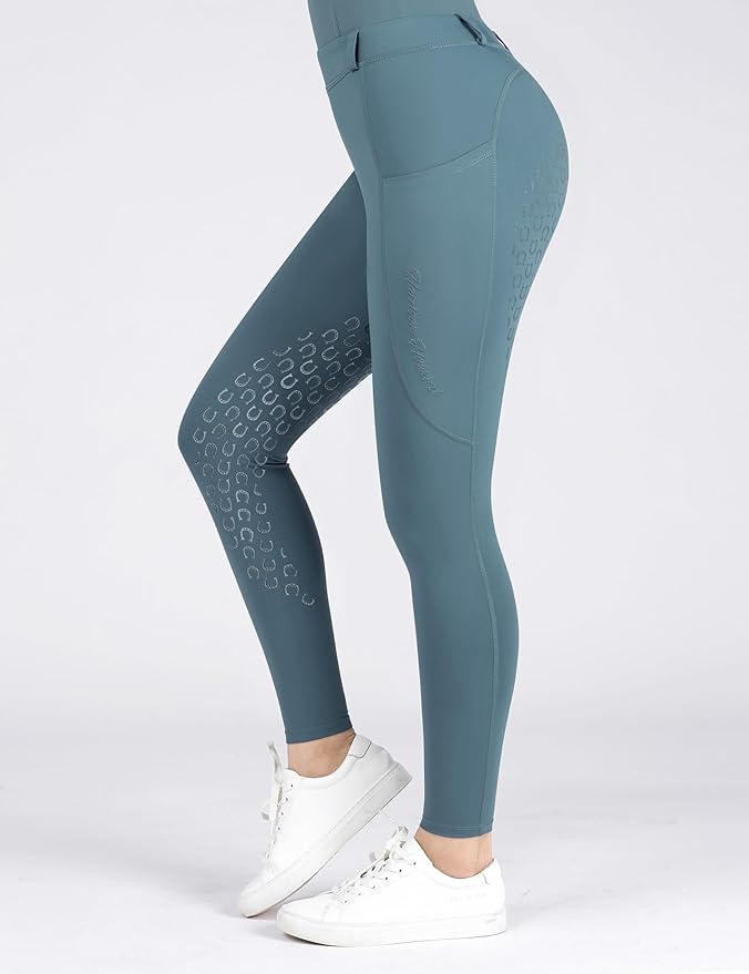 Harrison Howard Women's Horse Riding Pants Double Pocket Silicone Full-Seat Breeches Equestrian Breeches