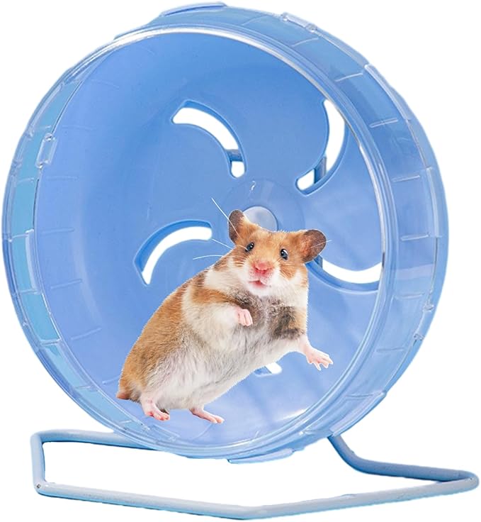Doefo Silent Hamster Wheel, 6 Inch - Quiet Dwarf Hamster Toy, Exercise Wheel for Hamsters, Gerbils, Mice, Hedgehog | Wear Resistant, Durable Hamster Wheel