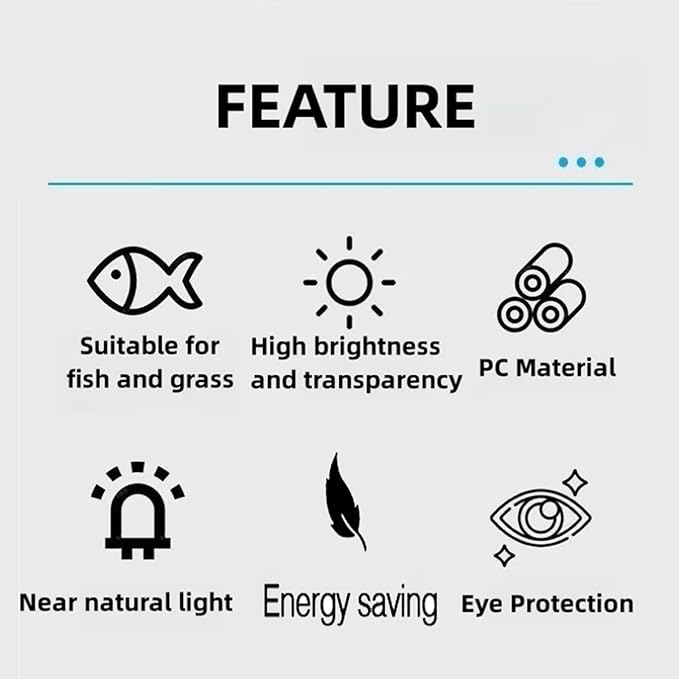 Clip-On Aquarium Light 10W Full Spectrum LED Nano Fish Tank Light with Timer & Dimmer and 3 Lighting Modes for Freshwater Plants & Tropical Fish Ideal for 8-20 Inch Tanks (3-8 Gallons)