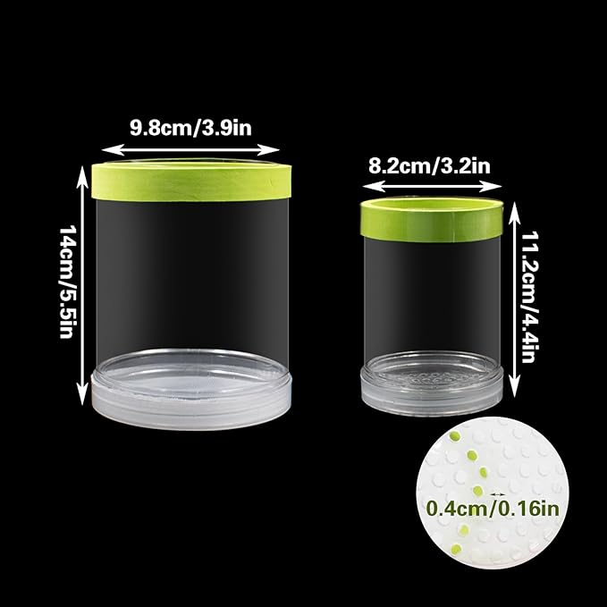 Breeder Box for Fish Tank, Plastic Floating Adjustable Mesh Isolation Hatchery Incubator Aquarium Divider for Small Baby Fish, Betta, Shrimp, Clownfish, Guppy (Green, Large)