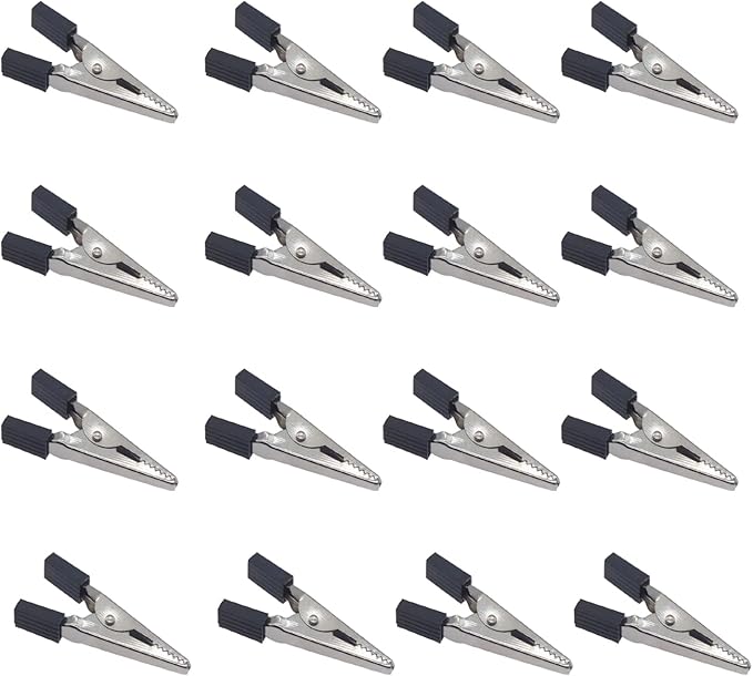 40 Pcs Bird Cage Safety Clips, Iron, Black, 1.89x0.7 Inch, Suitable for Parrots, Hamsters, Guinea Pigs, Rabbits, Lightweight, Anti-Escape