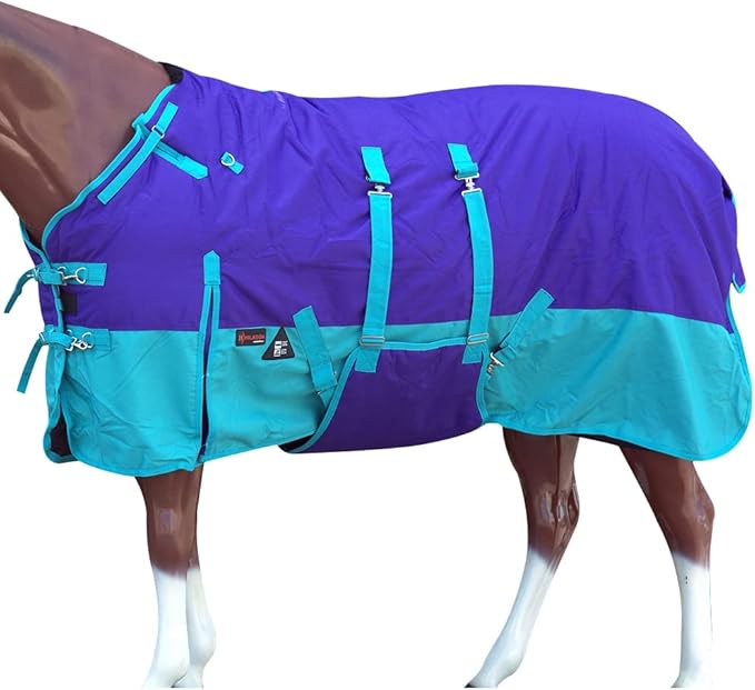 HILASON 1200D Winter Waterproof Poly Horse Blanket Belly Wrap | Turnout Blankets for Horses