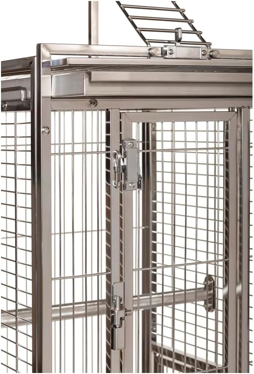 Maykoosh Bird Cage with PlaytopSpacious Parrot HabitatDurable Metal & Wood