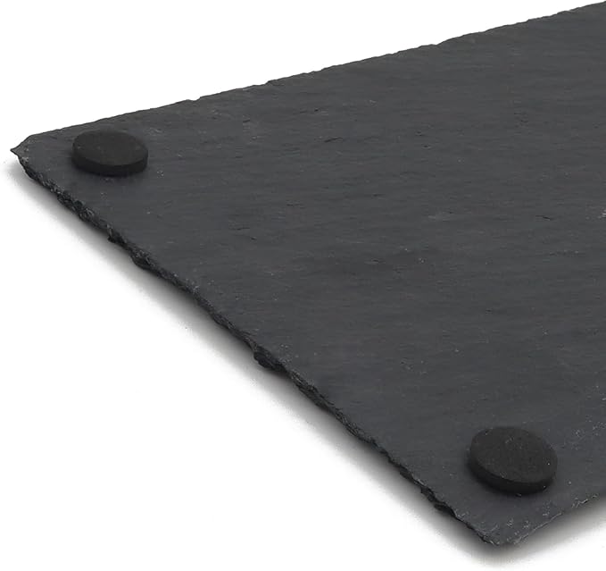 JIH Reptile Basking Platform, Natural Rock Reptile Food Bowl Tortoise Feeding Dish Habitat Decor. (30x15cm 2pcs)