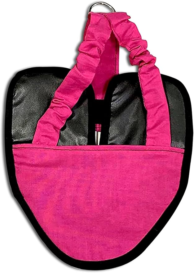 Hen Holster Bird Diaper, Wrap Around - for Hens, Roosters, Ducks, Leak-Proof Design, Comfortable Fleece Strap Bird Harness with Sewn-in Liner, Secure Hook and Loop Closure - Large, Pink