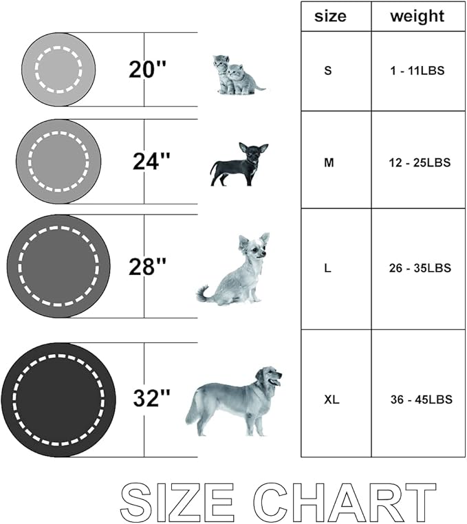 Calming Cat Bed, Soft Round Cuddler Dog Beds Fluffy Plush Faux Fur Pet Beds, Anit-Anxiety Self-Warming Comfy (20", Dark Grey)