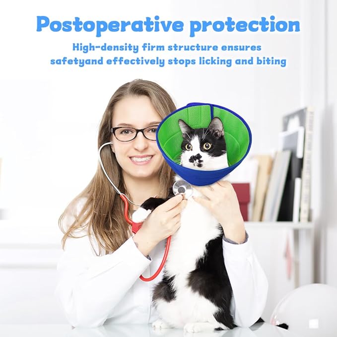 Soft Dog Cone Collar Alternative Small Dogs/Cat, E Cones for Puppy/Kitten to Stop Licking After Surgery, Neuter Recovery Ecollars of Shame Alternatives, Comfortable Paws Comfy Elizabethan Collars