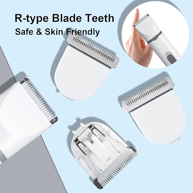 KIKETECH Dog Clippers Blade for Grooming, Replacable Safe & Sharp, 304 Stainless Steel and Ceramic, Blade Width 1.25" Compatible with Masagotti Dog Hair Clippers Kit, 2 Packs