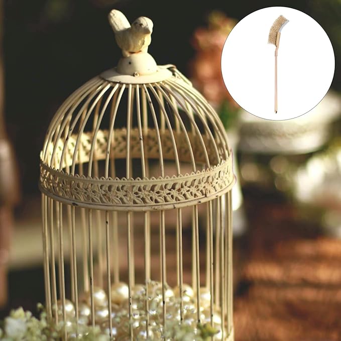 GANAZONO 1set Bird Cage Cleaning Brush Handle Cleaner for Birdcages Tool for Easy Cleaning of Cage Perches and Kennels for Bird Owners