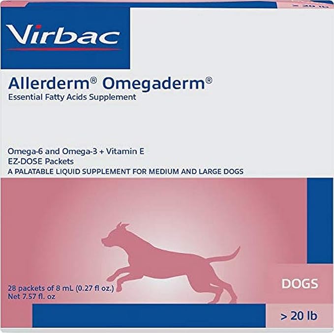 Virbac Allerderm Omegaderm EZ-Dose Packets for Medium & Large Dogs 28 Count
