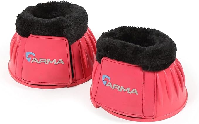 Shires ARMA Fleece Trim Bell Boot (Grey, Full)