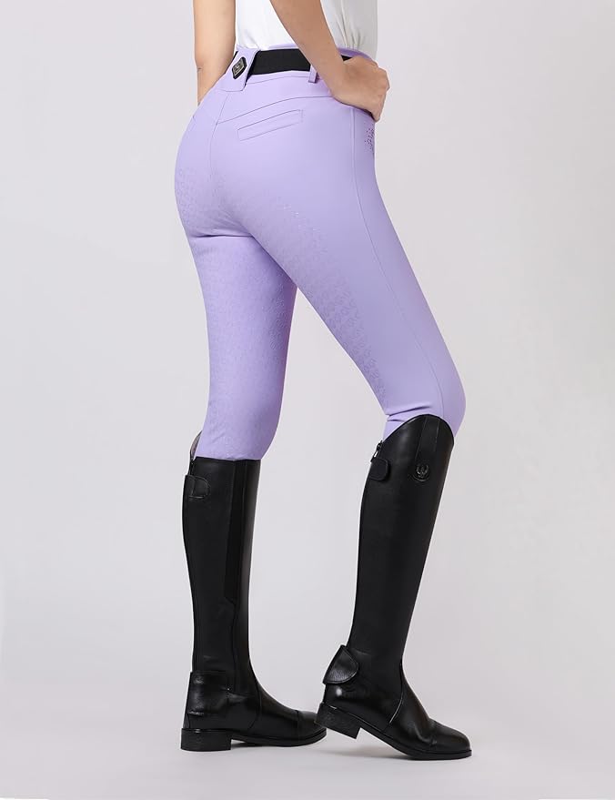 Riding Pants for Women Full Seat Riding Tights with Pockets Equestrian Pants Comfortable Non-Slip Grip Breeches
