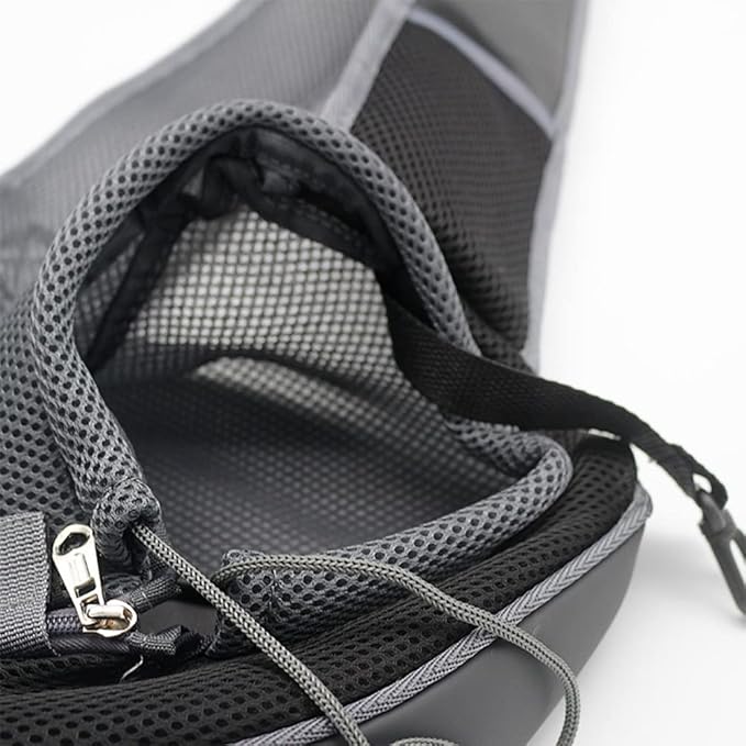 Pet Dog Sling Carrier, Breathable Mesh Portable Travel Safe Pet Sling Shoulder Bag Carrier with Adjustable Non-Slip Shoulder Strap for Small Dogs Cats Puppy (Small, Pink)