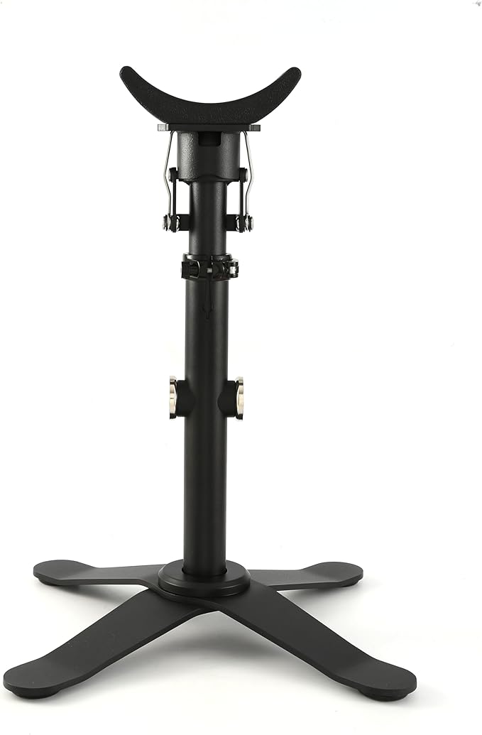 Horse Hoof Stand, 2-in-1 Farrier Hoof Stand with Adjustable Height, Interchangeable Cradle & Post Support for Front & Hind Legs, Metal Body Construction Hoofjack