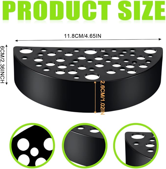 2 PCS Shrimp Hides for Aquarium, Shrimp Cave Shelters, Small Fish Tunnel Shrimp Breeding House, Plastic Aquarium Shrimp Hideout, Fish Tank Accessories Decor, Black