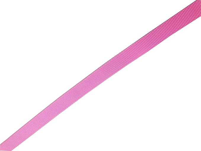Adjustable Nylon Dog Collar, pet Collar 1 Inch 3/4 Inch 5/8 Inch Wide, for Large Medium Small Dogs (L(1" x 16-23"), Pink)