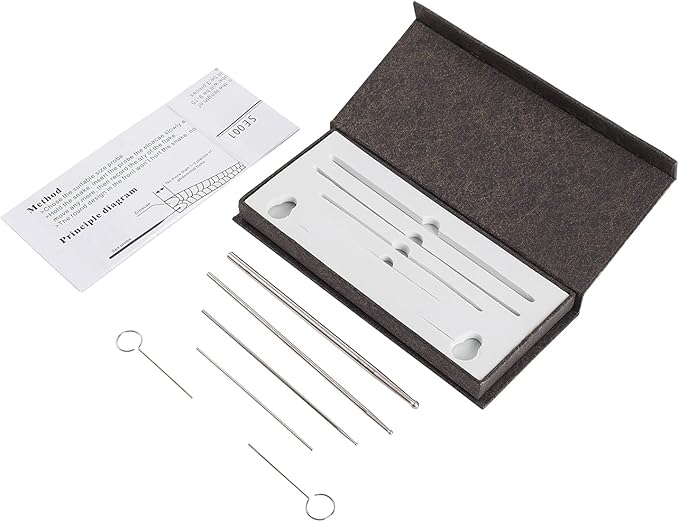 REPTI ZOO Snake Probe Kit 6 Pieces Round Ball Tip Professional Reptiles Snake Sexing Kit Probes Set