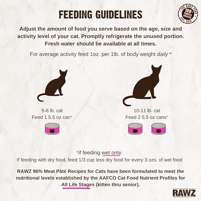 Rawz Natural Premium Pate Canned Cat Wet Food - Made with Real Meat Ingredients No BPA or Gums - 5.5oz Cans 24 Count (Turkey & Turkey Liver)