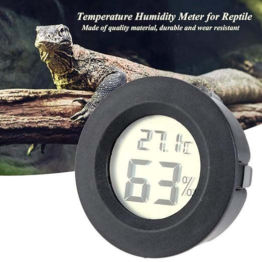 6-Pack Mini Hygrometer Thermometer Digital LCD Monitor Indoor/Outdoor Humidity Meter Gauge Temperature for Humidifiers Greenhouse Reptile Humidor Fahrenheit(℉)/ Celsius(℃)
