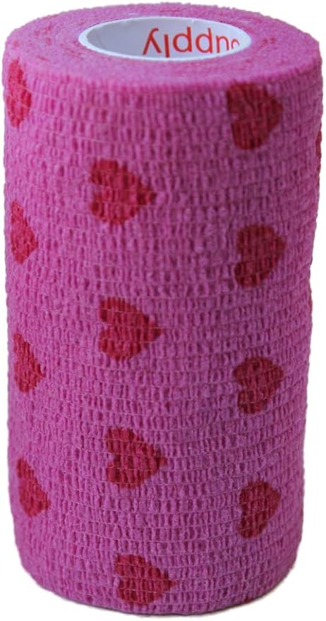 Prairie Horse Supply 3 Inch Vet Wrap Tape Bulk (Assorted Patterns) (Pack of 6) Self Adhesive Adherent Adhering Flex Bandage Grip Roll Dog Cat