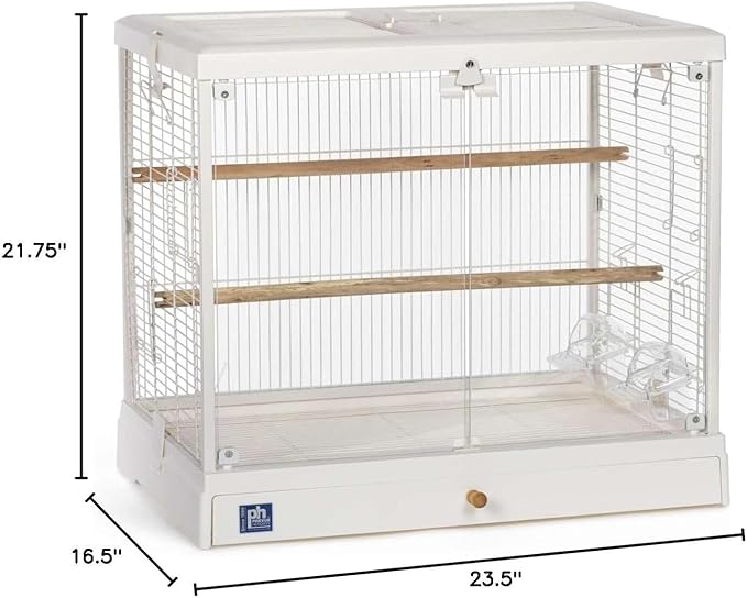 Maykoosh Modern Minimalism Charming Bird Cage with Elegant Design, Intricate Details, and Spacious Interior for Birds