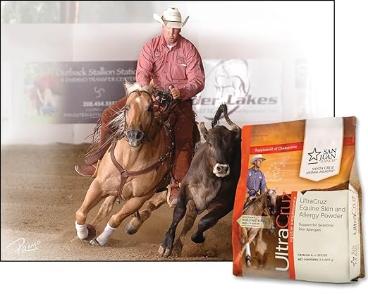 UltraCruz-sc-363203 Equine Skin and Allergy Supplement for Horses, 2 lb, Powder (82 Day Supply)