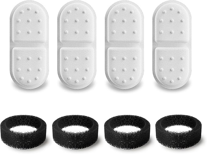 Cat Water Fountain Filters, APAUK 4 Pack Replacement Filters & Sponges,Only Applicable to APFSS-3201